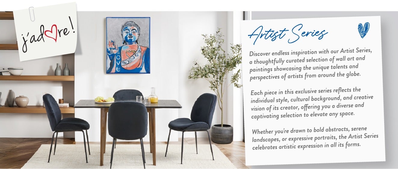 Discover endless inspiration with our Artist Series, a thoughtfully curated selection of wall art and paintings showcasing the unique talents and perspectives of artists from around the globe. Each piece in this exclusive series reflects the individual st