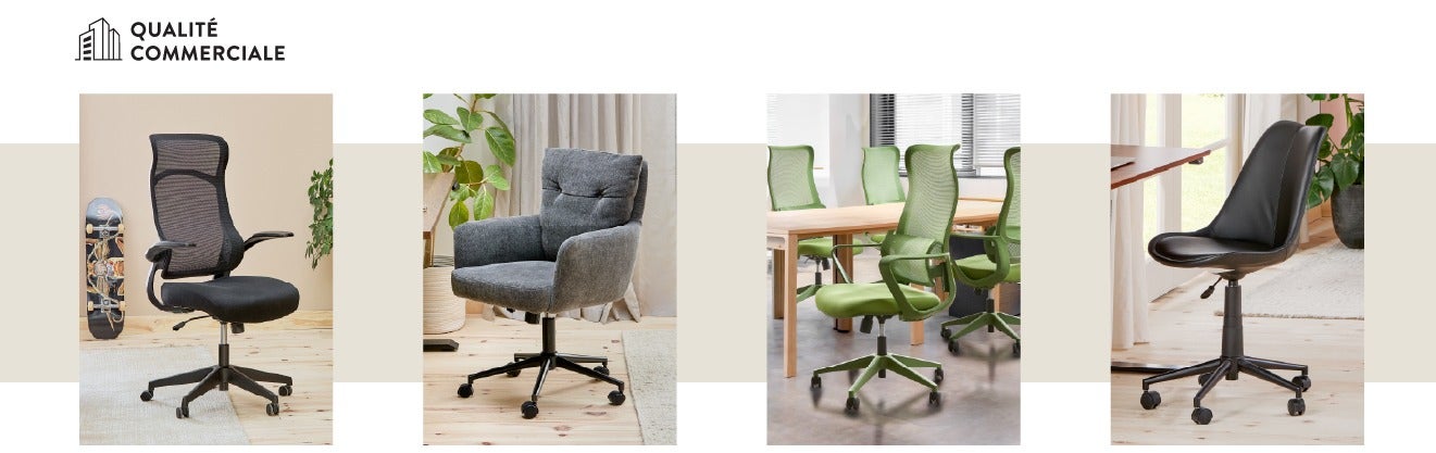 KATIE, TIM, SHIREL et DUARTE chaises de bureau