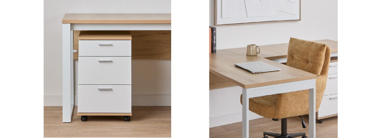 DUARTE office chair and MICK filing cabinet