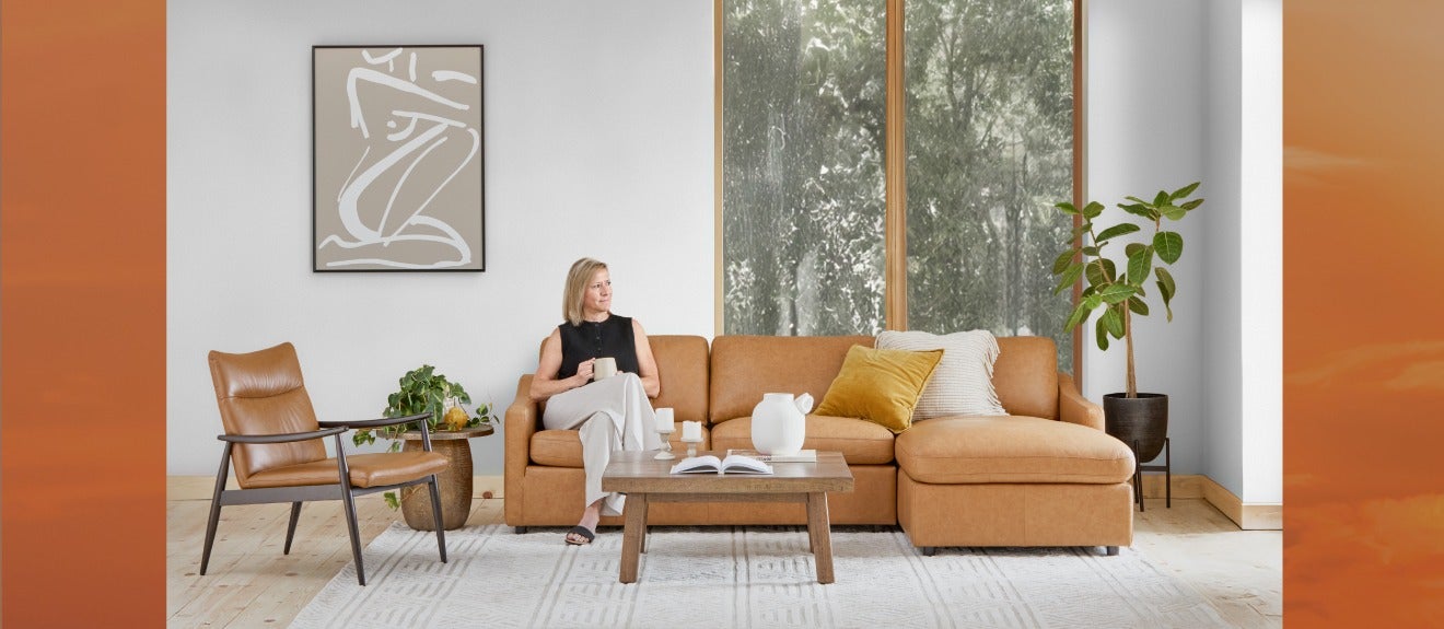 LIMA 100% leather sofa bed