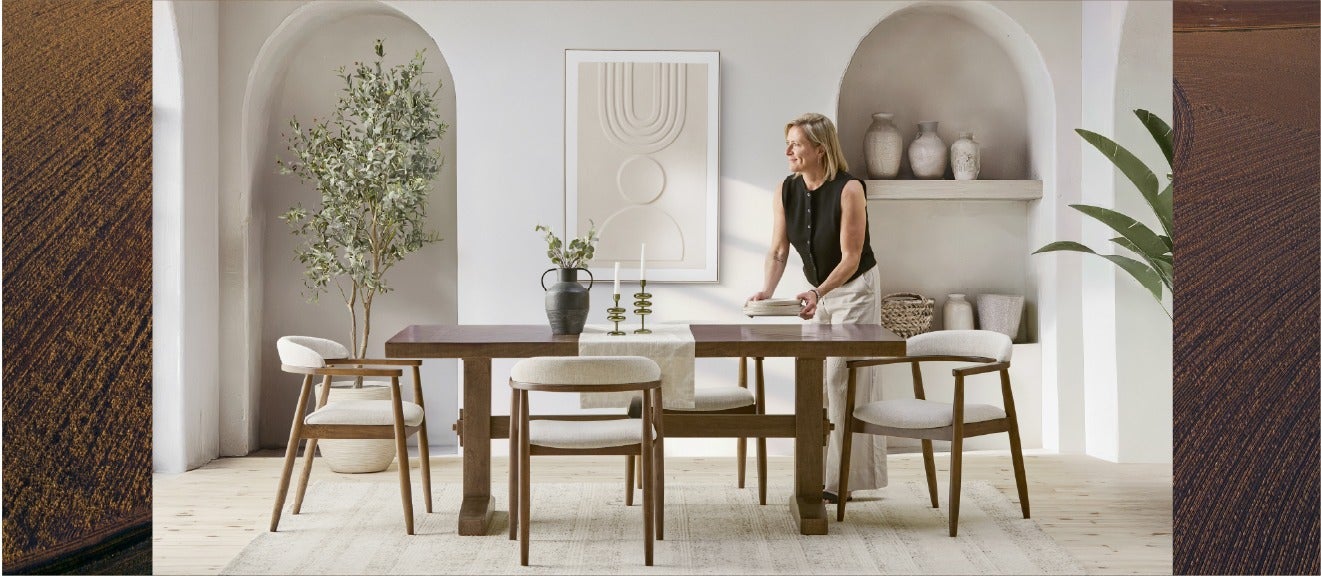 CELIO dining table 200 cm & JOSY dining armchair