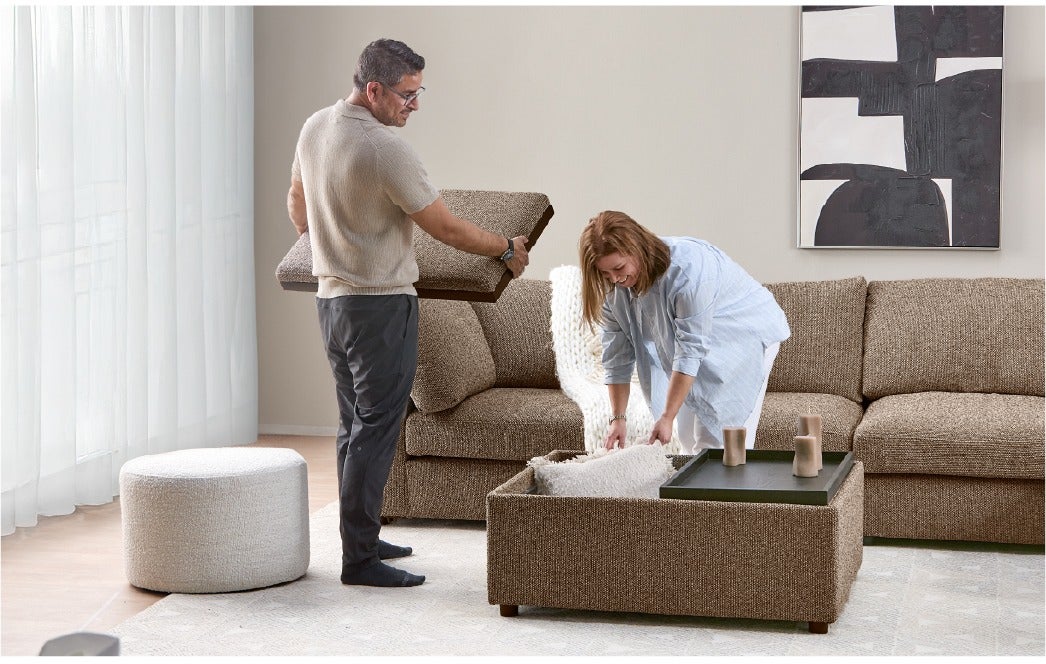 OLISA coffee table ottoman
