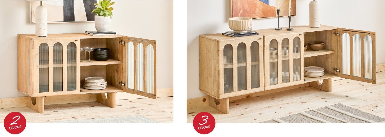 PRIYA 2-door and 3-door sideboards