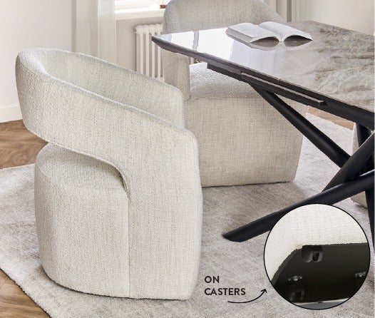 TIVOLI dining chair on casters