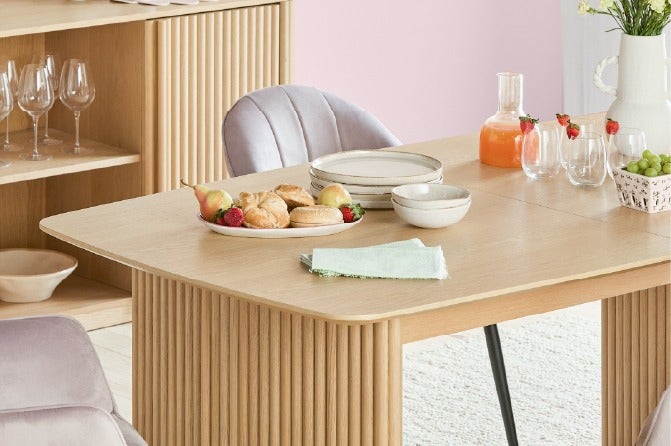 LESTER extendable dining table 180 cm to 220 cm