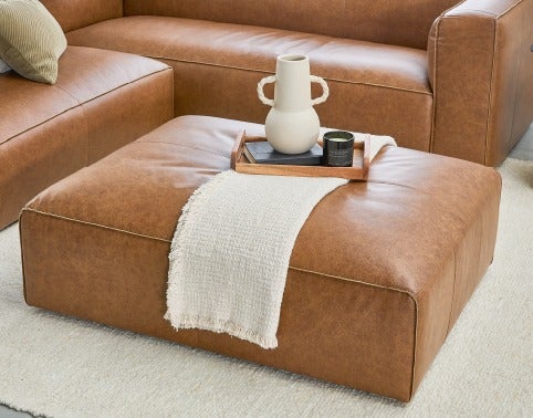 MONTE pouf 100% cuir