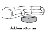 Add-on ottoman