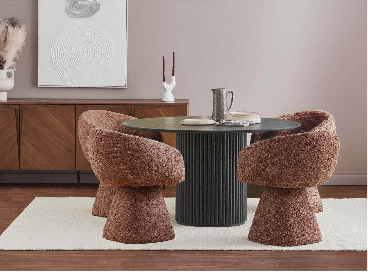 ORAN swivel dining armchair