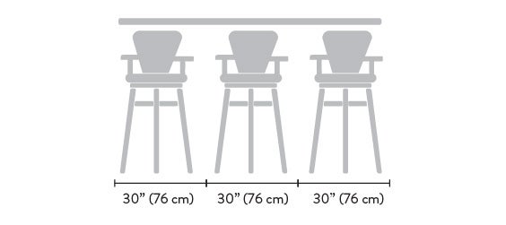 Stools with armrests