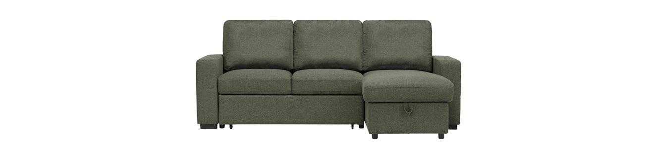 MARNIE interchangeable sectional sofa bed with storage