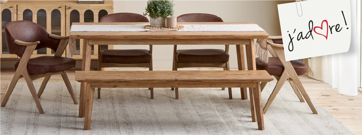 Dining room benches