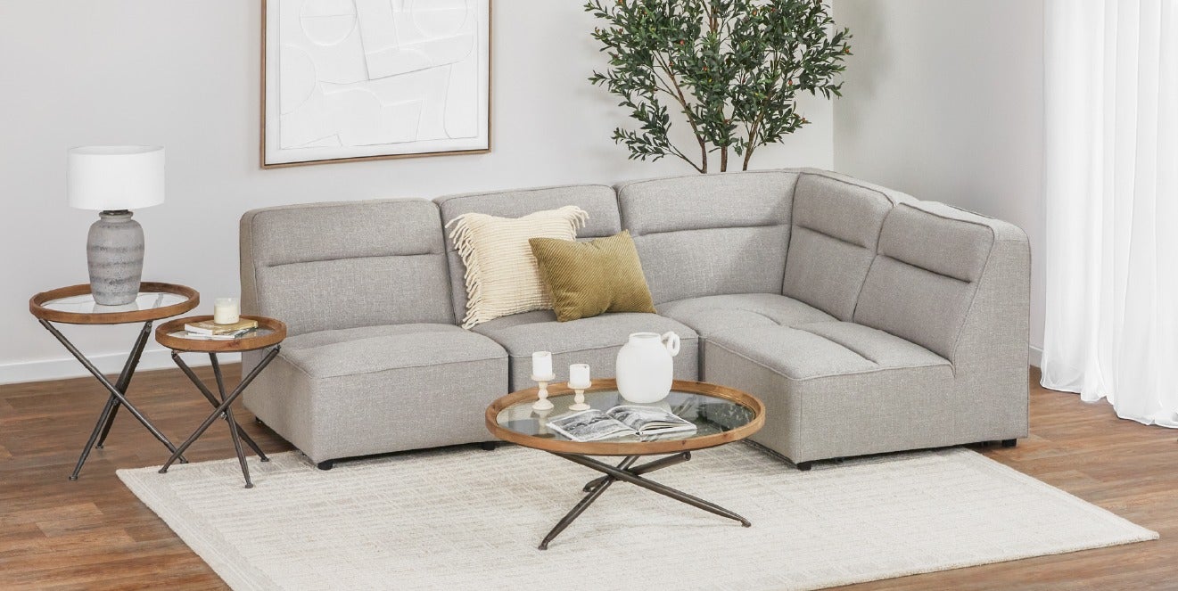 REVAN 4-pc customizable modular sofa