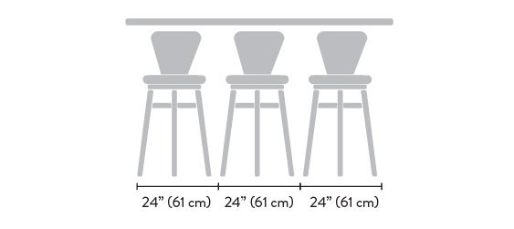 Stools without armrests